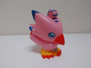 ちびコレバッグ　デジモン指人形フィギュア　ピヨモン　デジタルモンスターマスコット人形ドール