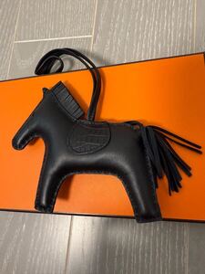 エルメス HERMES レザー ロデオ バッグチャーム 馬 チャーム　MM 中古美品　クロコダイル　クロコ　タッチ　レア