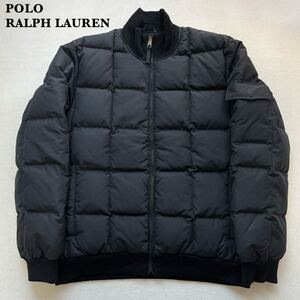 【名作】POLO RALPHLAUREN キルティングダウンジャケット ブラック