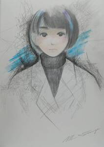 late winter　/鉛筆・色鉛筆画 A4