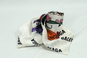 GUCCI グッチ Balenciaga バレンシアガ フローラル シルク ボウタイ タグなし ホワイト スカーフ