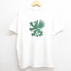 XL/古着 リー Lee 半袖 ビンテージ Tシャツ メンズ 90s UPM コットン クルーネック 白 ホワイト 24jul19 中古