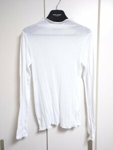 ザラ ZARA シャツ クレープ コットン Tシャツ 白 M 0264/484/250 ZAOIZBMH