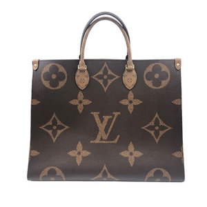 ルイ・ヴィトン LOUIS VUITTON オンザゴーGM M54320 モノグラムジャイアント・リバース キャンバス ハンドバッグ レディース 中古