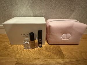 Dior ブルーミングブーケ ポーチセット 未使用品 EDT 5ml+リップマキシマイザー+ファンデーション+マスカラ コスメ 化粧品 1円スタート!!!