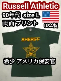 90s USA製 ラッセルアスレチックス シェリフ 保安官 ヴィンテージTシャツ