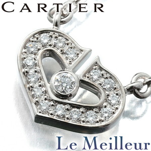 カルティエ シーハート ダイヤ ネックレス ダイヤモンド 750 Cartier 中古 プレラブド 返品OK