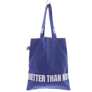 未使用品 べターザンナウ BETTER THAN NOW 23AW BTN Tote Bag トートバッグ ハンドバッグ ロゴ 青 ブルー /SR26 レディース