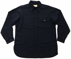 40s 1940 極美品 CPOシャツ 米軍 海軍 実物 イカリボタン 片ポケ　　US NAVY NAVAL CLOTHING FACTORY WWⅡ 40年代 ヴィンテージ 柳3901