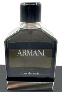 ★GIORGIO ARMANI香水・Armani Eau De Nuit Pour Homme EDT. 100ml FOR MEN(オードニュイプールオム)・展示USED/残量は画像でご確認下さい 