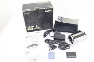 【極美品 返品保証】 【録画再生確認済み】【元箱付き】サンヨー SANYO Xacti DMX-TH1 30x バッテリー付き ビデオカメラ v9802