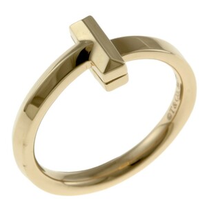 ティファニー Tワン ナロー リング 指輪 8.5号 18金 K18ピンクゴールド レディース TIFFANY&Co. 中古 美品
