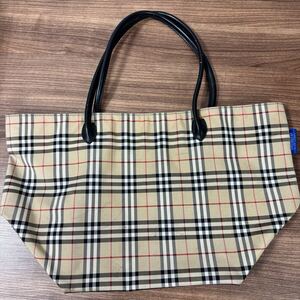 BURBERRY 　トートバッグ 　ノバチェック 　BLUE LABEL　バーバリー