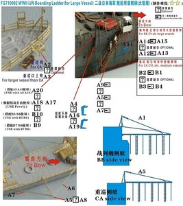 ファイブスターモデル FS710092 1/700 日本海軍 大型艦艇用 舷梯