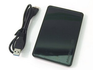 ■α【送料一律430円】BUFFALO HD-PCT500U3-BC MiniStation3.0 500GB 外付けHDD