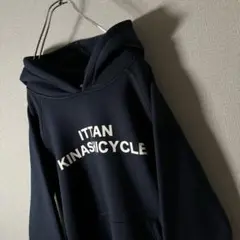 木梨サイクル　KINASHICYCLE　ビッグロゴパーカー　ネイビー　L〜XL