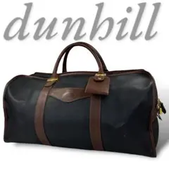 ダンヒル dunhill ボストンバッグ ブラウン 旅行カバン PVC レザー