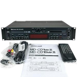 ◆2019年製・MD再生履歴21時間・美品◆TASCAM MD/CDコンビネーションデッキ MD-CD1MK3 MD-CD1MKⅢ