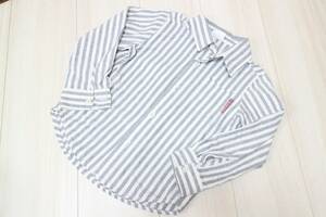 ★美品★ BREEZE FOKIDS シャツ ボーダー グレー ホワイト 110♪