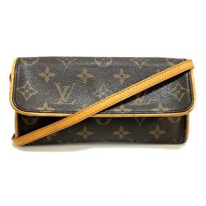 ルイ ヴィトン【Louis Vuitton】モノグラム ポシェットツインPM ショルダーバッグ M51854 ストラップ