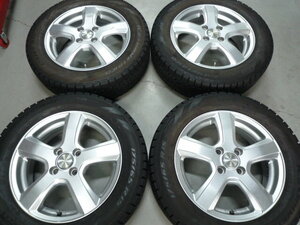 アクア カローラフィールダー 15×5J+45 PCD100 4穴 & 175/65R15 ピレリ アイスアシンメトリコ スタッドレス 4本 中古 ヴィッツ ヤリス 