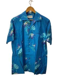 Polynesian Casuals HAWAII/アロハシャツ/S/コットン/BLU