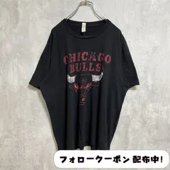 古着 used　CANVAS　半袖プリントTシャツ　黒　ブラック　シカゴブルズ　クルーネック　オーバーサイズ