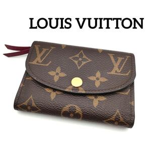 LOUIS VITTON ルイヴィトン モノグラム ポルトモネ ロザリ 小銭入れ コンパクト ウォレット イニシャル入り