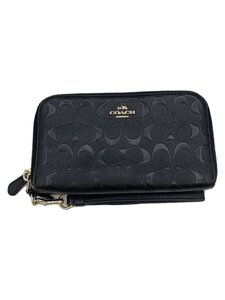 COACH◆長財布/レザー/BLK/メンズ