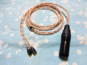 FOSTEX TH900mk2 VP TH610 TH808 TH909 MOGAMI 2944 八芯 ブレイド編 XLRコネクタ 4ピン ( 3.5mm3極 XLR 3ピン×2 6.3mm×2 2.5mm4極 可能