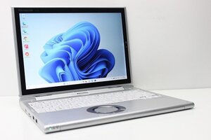 1円スタート ノートパソコン 2in1PC Windows11 WPS office搭載 Panasonic レッツノート CF-XZ6 SSD256GB メモリ8GB 第7世代 Core i5