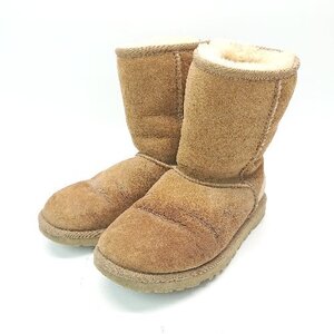 ■ UGG カジュアル 冬コーデ 秋コーデ 暖かい ショート ブーツ サイズ22 ブラウン レディース E