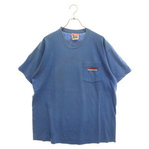 VINTAGE ヴィンテージ 90s Marlboro WOLF Pocket T-Shirt ヴィンテージ マルボロ ウルフ プリント ポケット 半袖Tシャツ ブルー