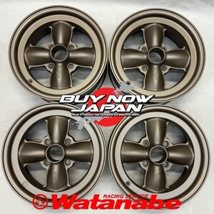 4本セット【在庫あり即納】RS Watanabe 4S 14×6.5J +14.5 4H-114.3 マグ /14インチ ワタナベ アルミホイール