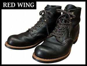 送無 USA製 RED WING レッドウイング 21年製 3345 BLACKSMITH ブラックスミス ラウンドトゥ ブラックプレーリー 茶芯 ワーク ブーツ 25.5cm