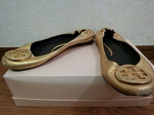 TORY BURCH パンプス バレーシューズ ゴールド トリーバーチ