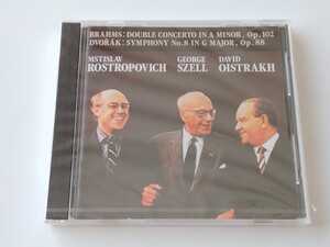 【未開封美品】Rostropovich/Szell/Oistrakh / Brahms ドッペル・コンチェルト Double Concerto/Dvorak Symphony No.8 CD EMI FECC30535 