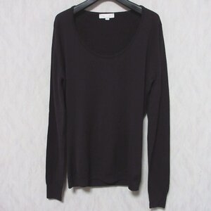 美品 JOHN SMEDLEY ジョンスメドレー 英国製 ウール100％ 長袖 ハイゲージニット セーター CA45550 M パープル ◆