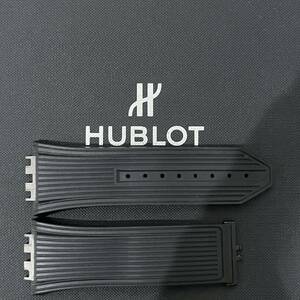 定価から62％OFF☆HUBLOT ウブロ ウニコ スピリットオブビッグバン 45mm用 ストラップ ラバー ベルト 黒 ブラック 定価60,500円 送料無料