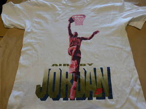 90ｓVintage　NIKE　AIR　JORDAN【air by jordan】　T-shirts　銀タグ　米国製　size　XL 