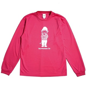 ale (アレ) KAWAUSO L/S プラクティス シャツ (3L) PINK | soccer futsal サッカー フットサル ピンク プラシャツ 長袖 カワウソ