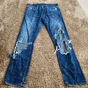 t9 DENIM&SUPPLY RALPH LAUREN ハイダメージジーンズ サイズ32表記 メキシコ製