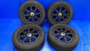 XTREME-J クロ 社外 17インチ アルミホイール 17x7.5J オフセット+25 6穴 PCD:139.7 4本セット センターキャップ付