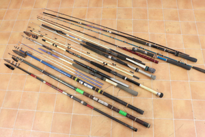 ★釣り竿 まとめ11本 SHIMANO alpha tackle SANWA 海春50-300 真鯛S330 帆影30・230 真鯛50-330 烈礁チヌ1-45 瀬戸3号-450_AIT_C0117-J001