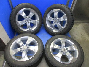 ユ）ホンダ純正　ヴェゼルRU　RV対応　7J17+55　5/114+ダンロップ　WM02スタッドレス　深溝　215/55R17　オデッセイRB　RC