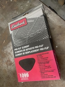 ローライダー エアーフィルター 交換用エレメント EDELBROCK エーデルブロック Plo-Flo1002用