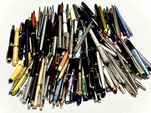 【元払い】万年筆 ボールペン シャープペン 約145点 文房具 大量 まとめ セット MONTBLANC WATERMAN MIKIMOTO CROSS PARKER PILOT 等 M18