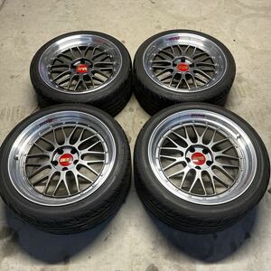 BBS LM チャンピオンエデション 19インチ 9J+18 10J+22 114.3 アルミ 鍛造 2ピースホイール Z寸 YOKOHAMA シューマッハモデル