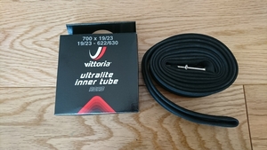 Vittoria Ultralite inner tube　 700c仏式ブチルチューブ19-23c 42mm　2個セット　新品未使用