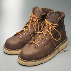 W2204//アメリカ製*ダナー/Danner*15552/メンズ8.5EE/ブル ラン6/Bull Run 6/オイルドレザー/レースアップブーツ/ショートブーツ/革靴/茶